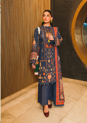 Rang Rasiya Dosti The Winter Affair Unstitched 3Pc Suit D-32 Iraj