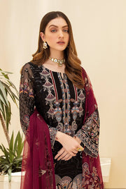 Ramsha Rangoon Vol-07 Luxury Chiffon Unstitched 3 Piece Suit D-705 - FaisalFabrics.pk