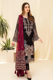 Ramsha Rangoon Vol-07 Luxury Chiffon Unstitched 3 Piece Suit D-705 - FaisalFabrics.pk