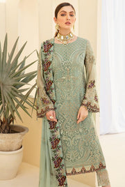 Ramsha Rangoon Vol-07 Luxury Chiffon Unstitched 3 Piece Suit D-706 - FaisalFabrics.pk