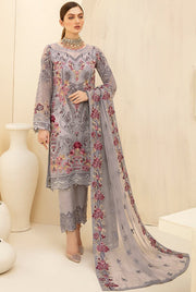 Ramsha Rangoon Vol-07 Luxury Chiffon Unstitched 3 Piece Suit D-707 - FaisalFabrics.pk