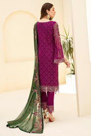 Ramsha Rangoon Vol-07 Luxury Chiffon Unstitched 3 Piece Suit D-710 - FaisalFabrics.pk