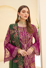 Ramsha Rangoon Vol-07 Luxury Chiffon Unstitched 3 Piece Suit D-710 - FaisalFabrics.pk