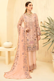 Ramsha Rangoon Vol-07 Luxury Chiffon Unstitched 3 Piece Suit D-711 - FaisalFabrics.pk