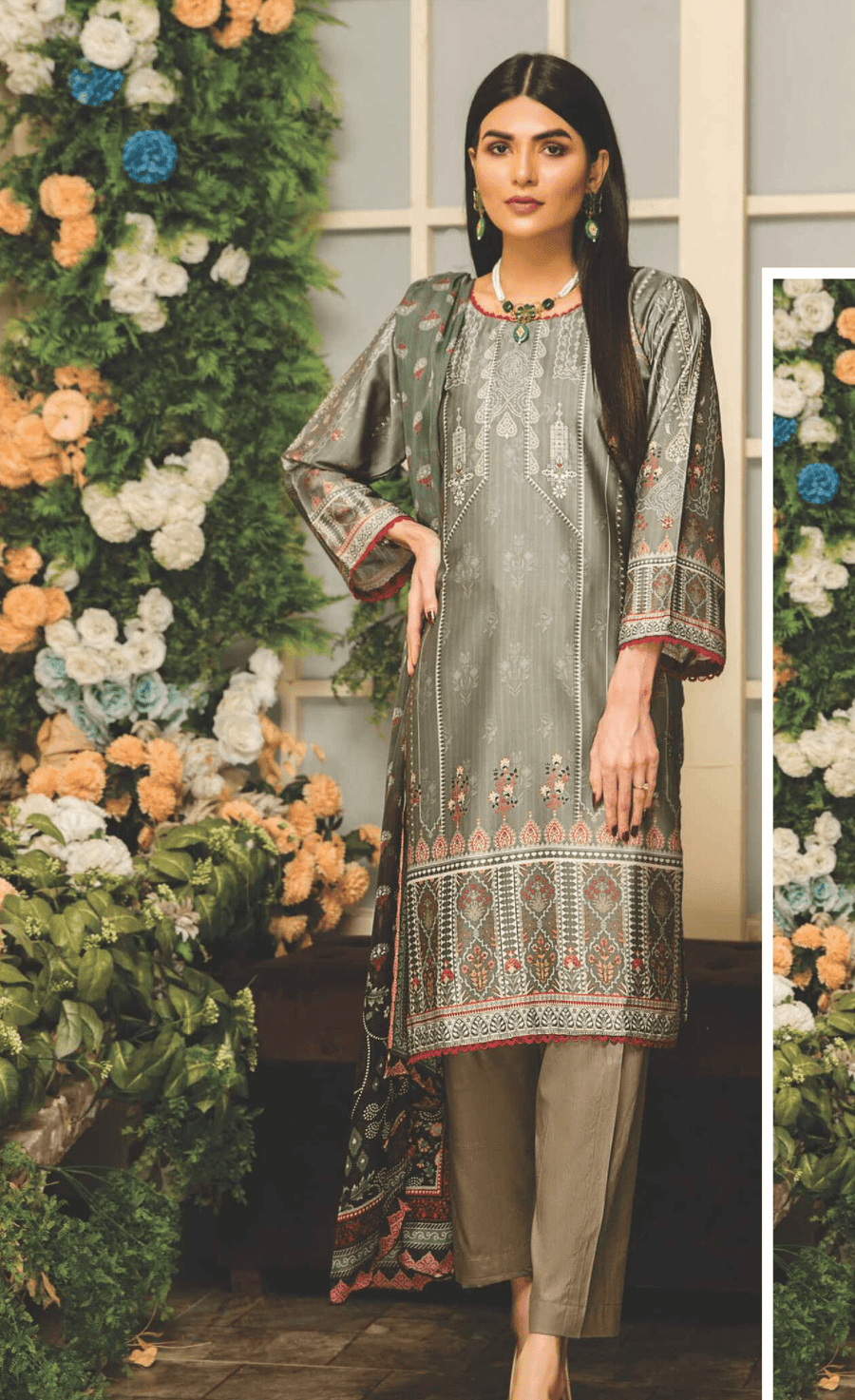 Rashid Textile Digital Printed Luxury Silk Unstitched 3Pc Suit D-7152