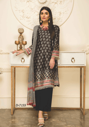 Rashid Textile Digital Printed Luxury Silk Unstitched 3Pc Suit D-7155
