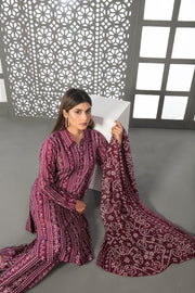 Tawakkal Fabrics Lyra Printed Linen Unstitched 3Pc Suit D-7761