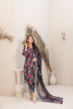 Tawakkal Fabrics Manahil Printed Linen Unstitched 3Pc Suit D-7772