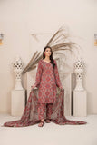 Tawakkal Fabrics Manahil Printed Linen Unstitched 3Pc Suit D-7776