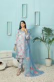 Tehreem by Tawakkal Fabrics Digital Printed Silk 3Pc Suit D-7868