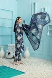Tehreem by Tawakkal Fabrics Digital Printed Silk 3Pc Suit D-7870