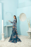Tehreem by Tawakkal Fabrics Digital Printed Silk 3Pc Suit D-7874