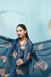 Tehreem by Tawakkal Fabrics Digital Printed Silk 3Pc Suit D-7874