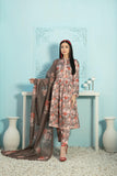 Tehreem by Tawakkal Fabrics Digital Printed Silk 3Pc Suit D-7876