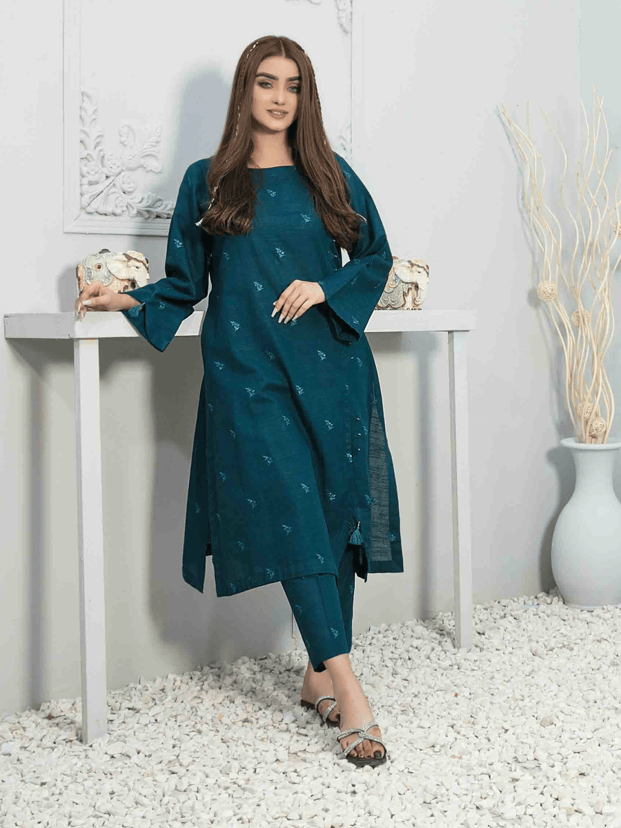 Tawakkal Fabics Winter Unstitched Embroidered Khaddar 2Pc Suit D-7952