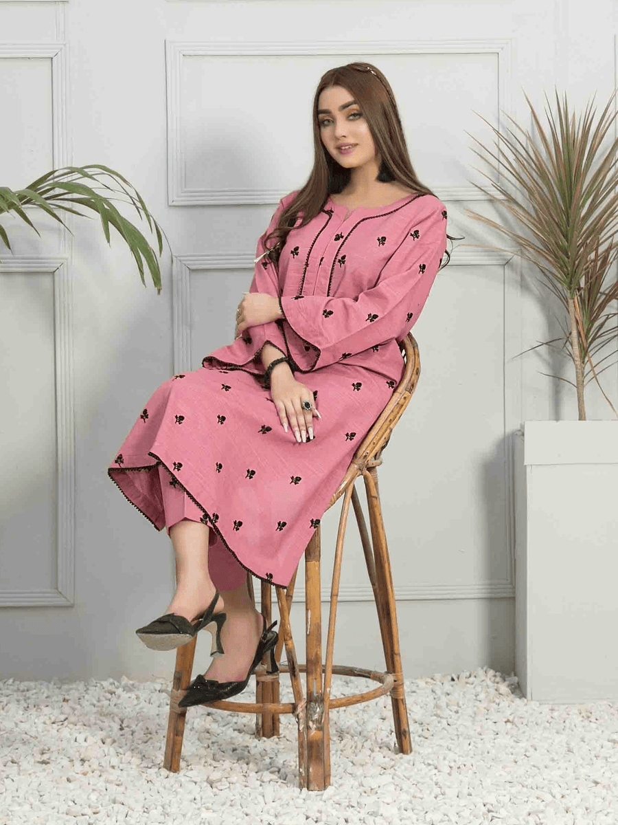 Tawakkal Fabics Winter Unstitched Embroidered Khaddar 2Pc Suit D-7957