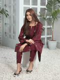 Tawakkal Fabics Winter Unstitched Embroidered Khaddar 2Pc Suit D-7959