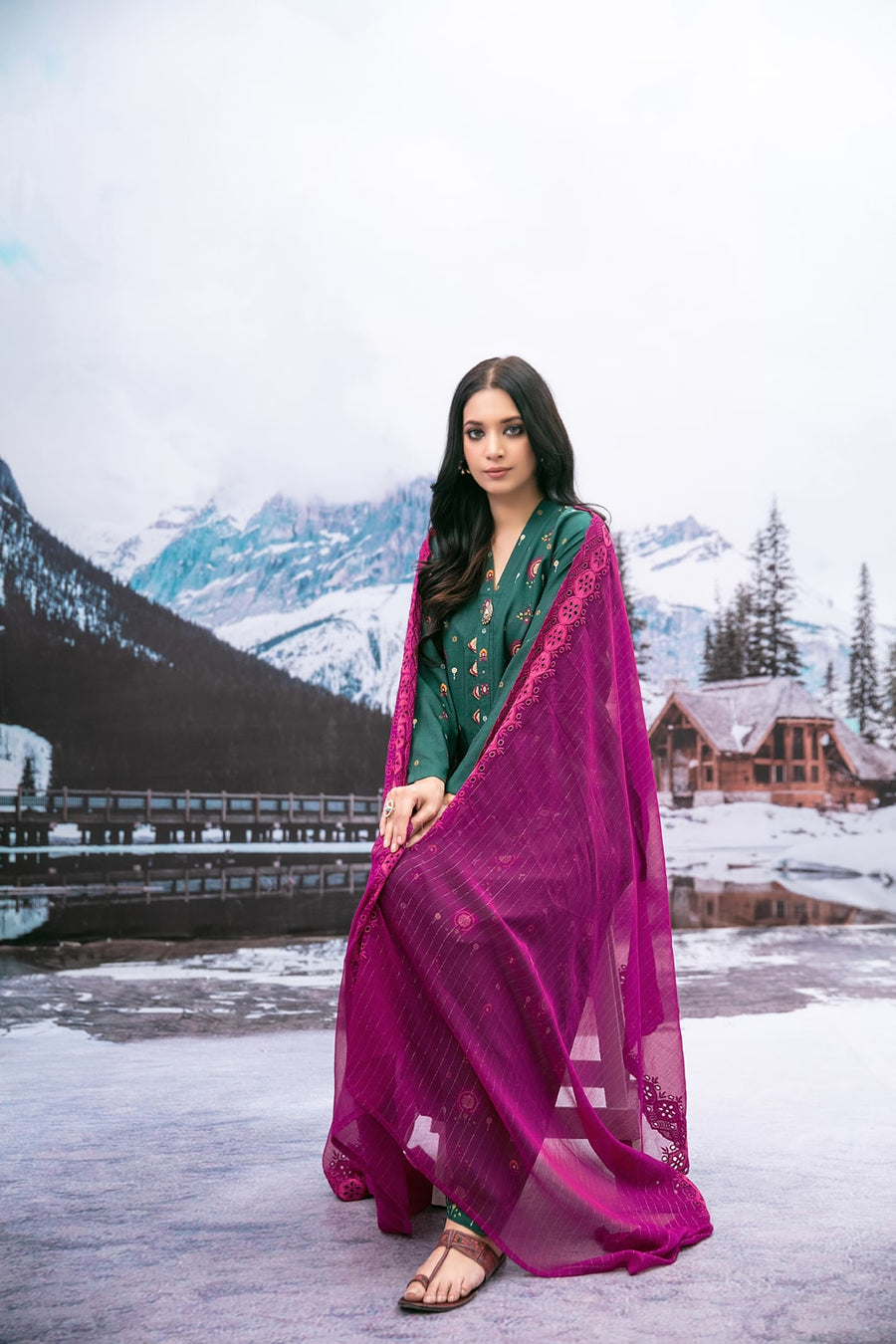 Horizons by Tawakkal Fabrics Unstitched Slub Linen 3Pc Suit D-8153