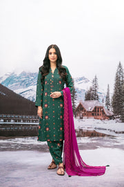 Horizons by Tawakkal Fabrics Unstitched Slub Linen 3Pc Suit D-8153