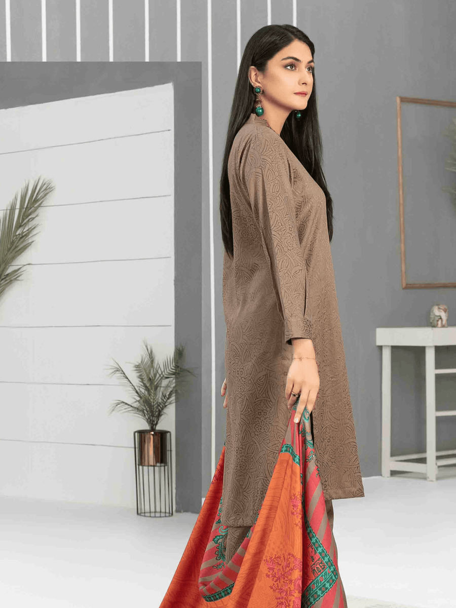 Roma by Tawakkal Fabrics Unstitched Printed Linen Jacquard Suit D-8157