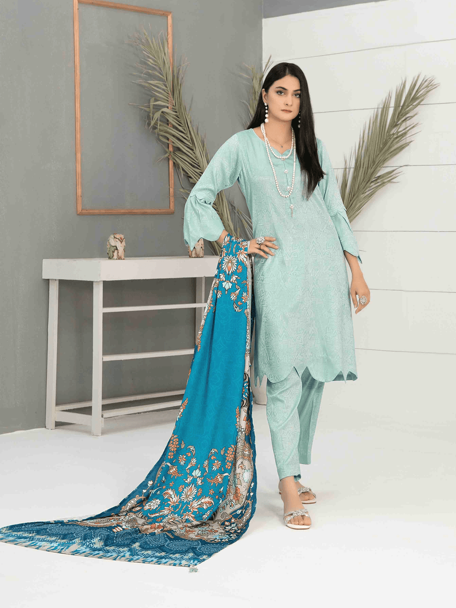 Roma by Tawakkal Fabrics Unstitched Printed Linen Jacquard Suit D-8162