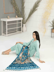 Roma by Tawakkal Fabrics Unstitched Printed Linen Jacquard Suit D-8162