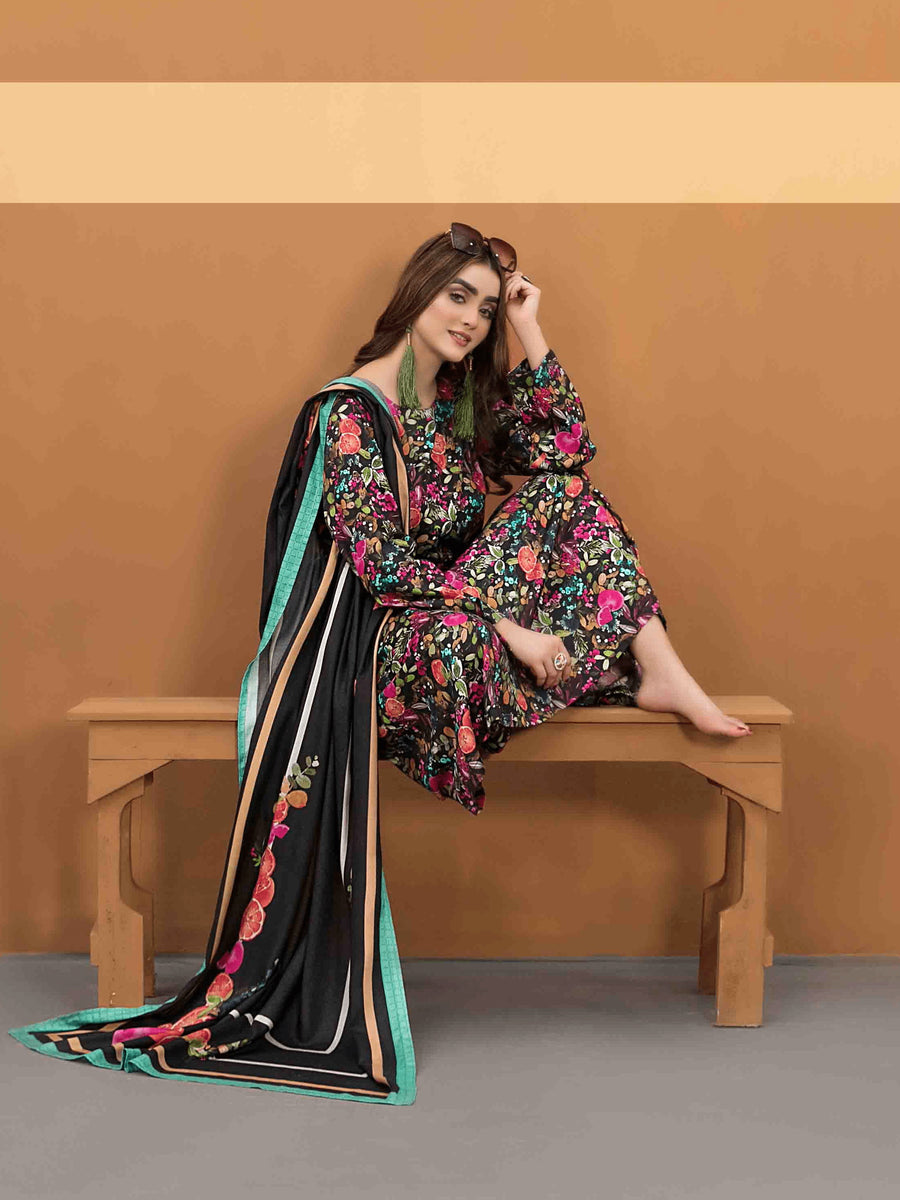 Kiara by Tawakkal Fabrics Unstitched Printed Kotrai 3Pc Suit D-8164