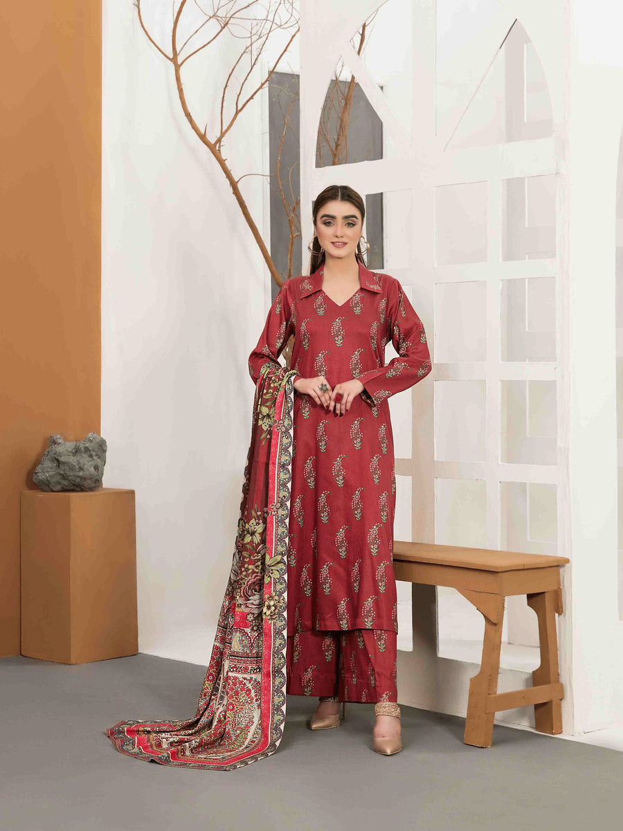 Kiara by Tawakkal Fabrics Unstitched Printed Kotrai 3Pc Suit D-8168