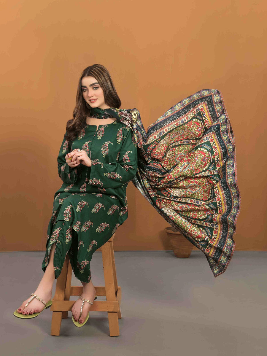 Kiara by Tawakkal Fabrics Unstitched Printed Kotrai 3Pc Suit D-8169