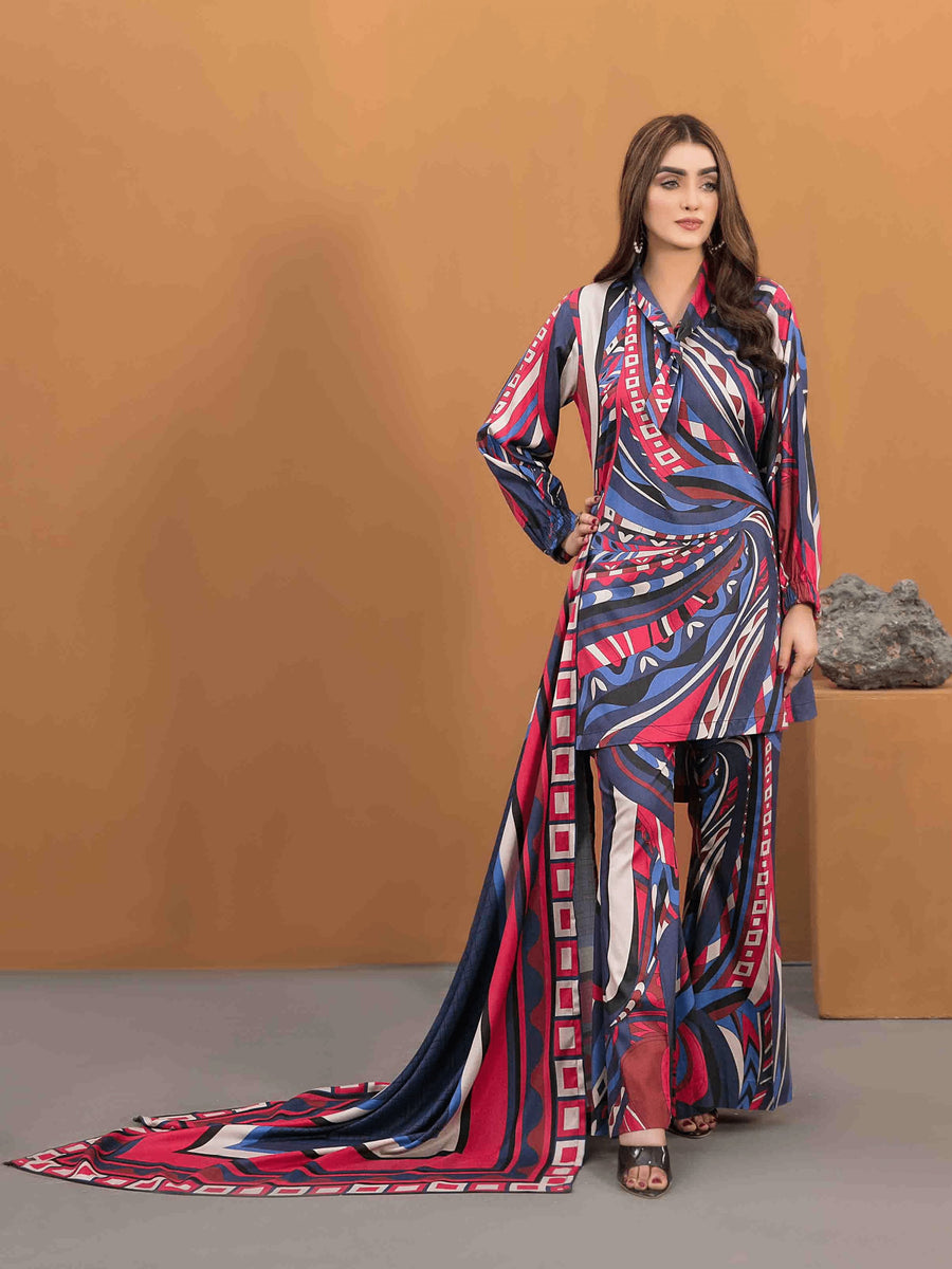 Kiara by Tawakkal Fabrics Unstitched Printed Kotrai 3Pc Suit D-8173