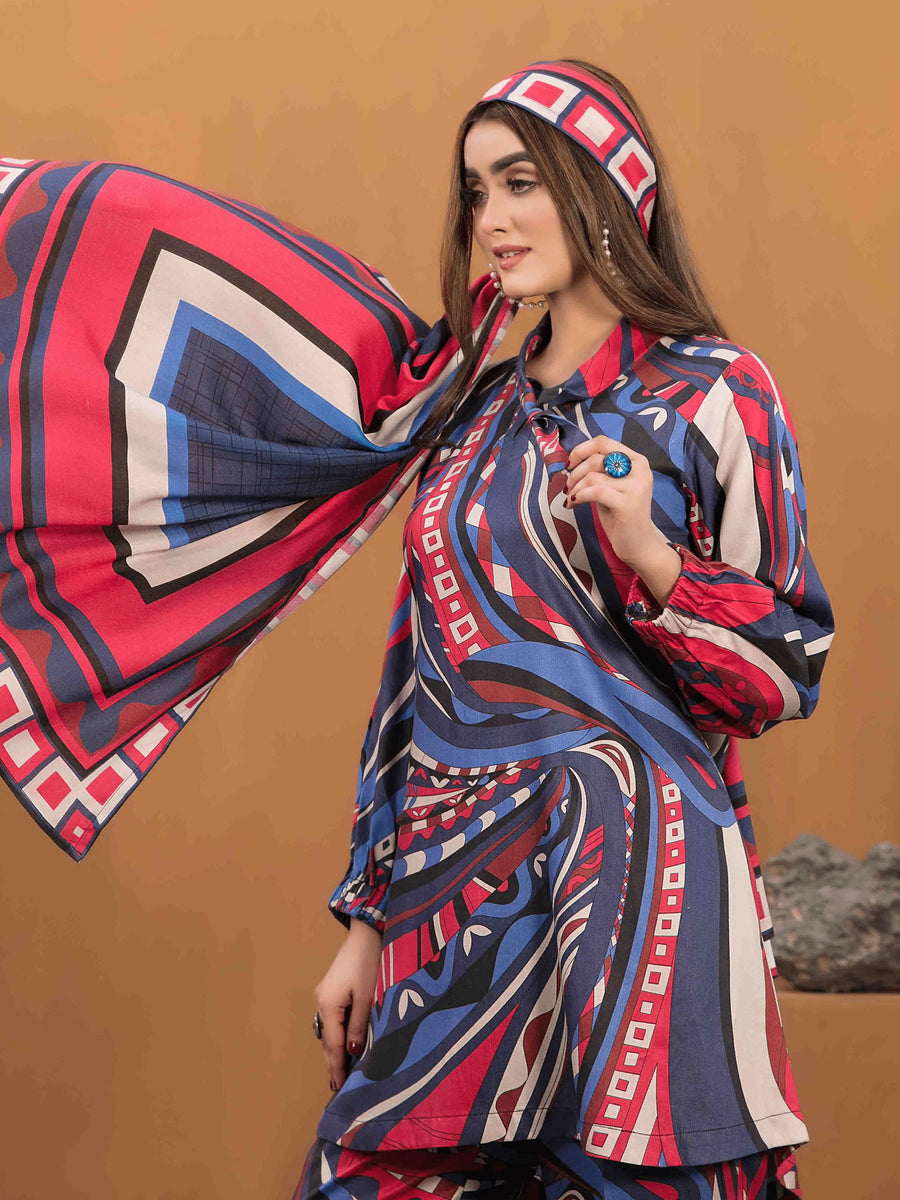 Kiara by Tawakkal Fabrics Unstitched Printed Kotrai 3Pc Suit D-8173