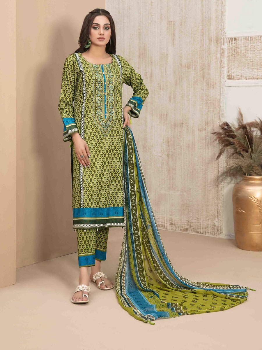 Amna Sohail by Tawakkal Fabrics ilya Printed Lawn 3 Piece Suit D-8531