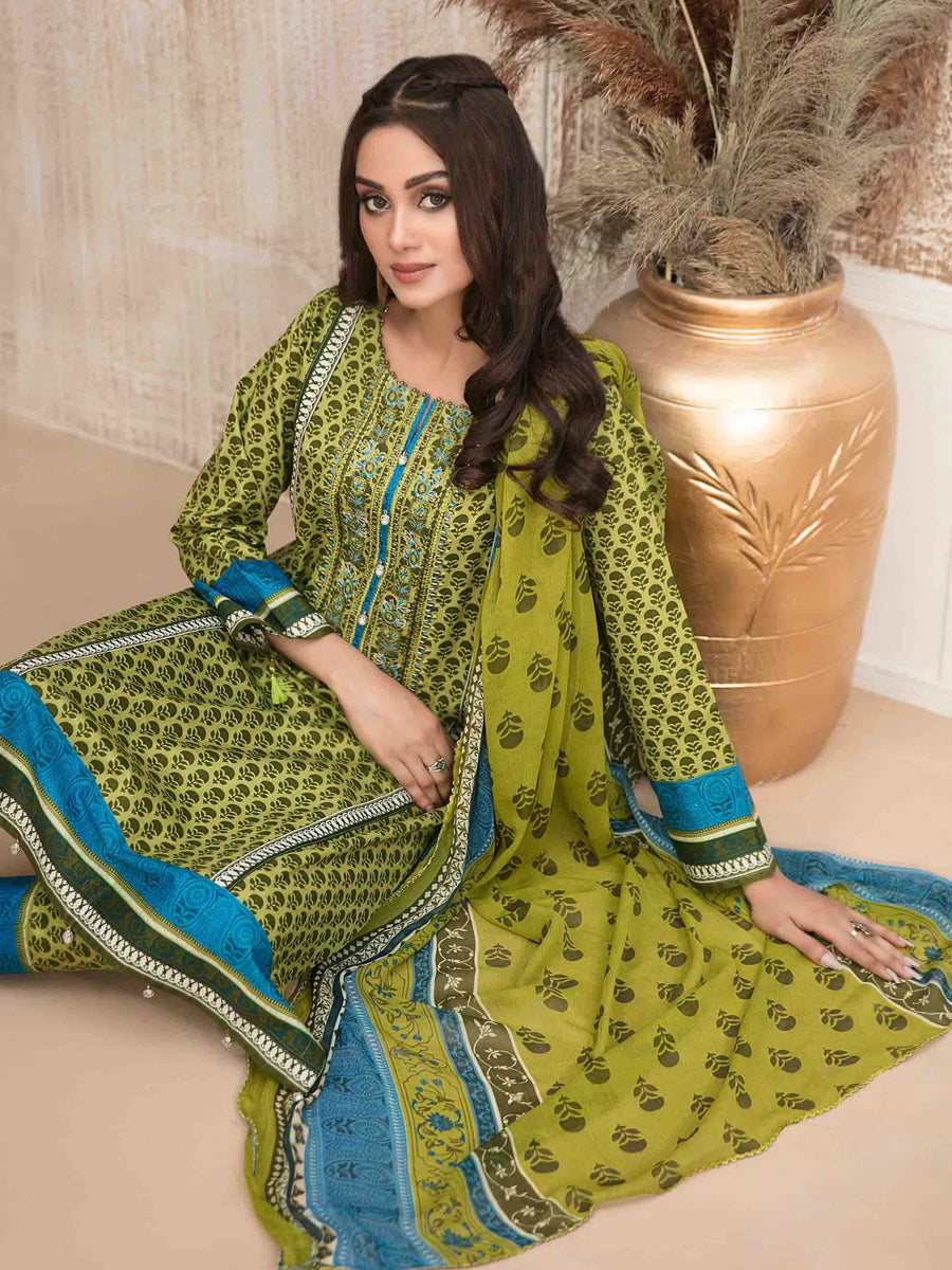 Amna Sohail by Tawakkal Fabrics ilya Printed Lawn 3 Piece Suit D-8531