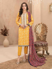 Amna Sohail by Tawakkal Fabrics ilya Printed Lawn 3 Piece Suit D-8538