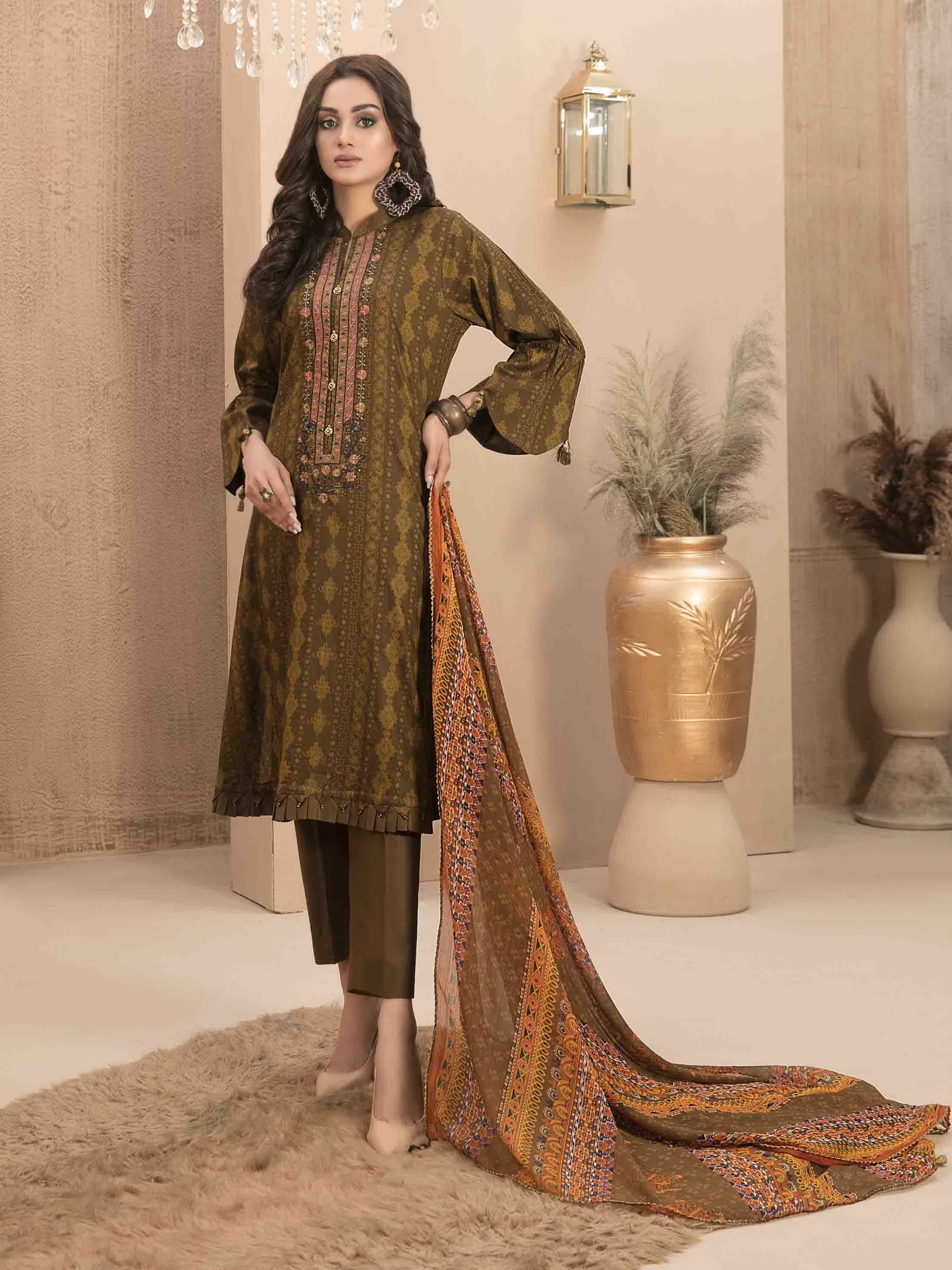 Mishel By Tawakkal Fabrics Embroidered Viscose Suits Unstitched 3 Piece  TWF23M D-9644 - Winter Collection