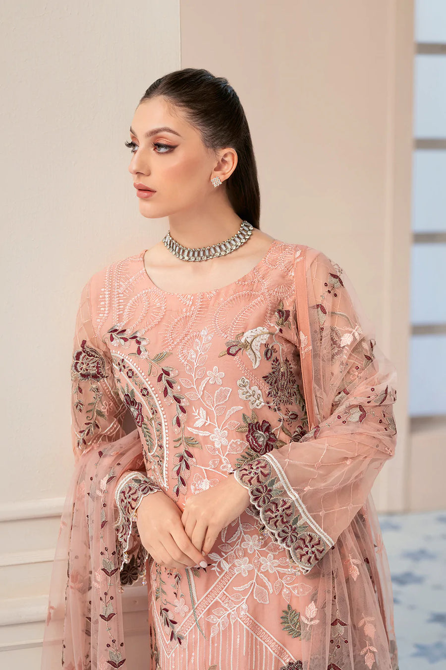 Ramsha Rangoon Vol-09 Luxury Chiffon Unstitched 3Pc Suit D-901