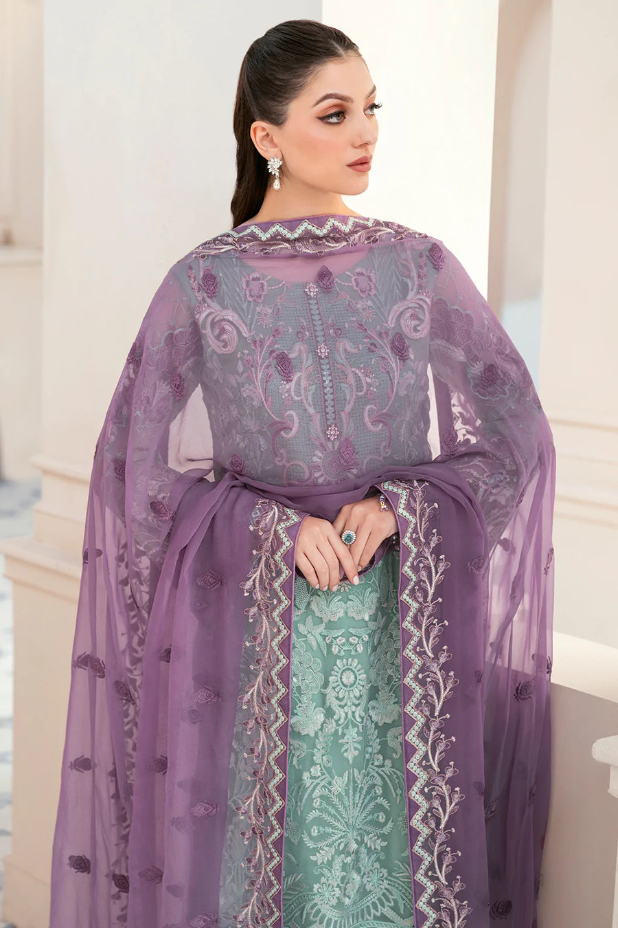 Ramsha Rangoon Vol-09 Luxury Chiffon Unstitched 3Pc Suit D-902