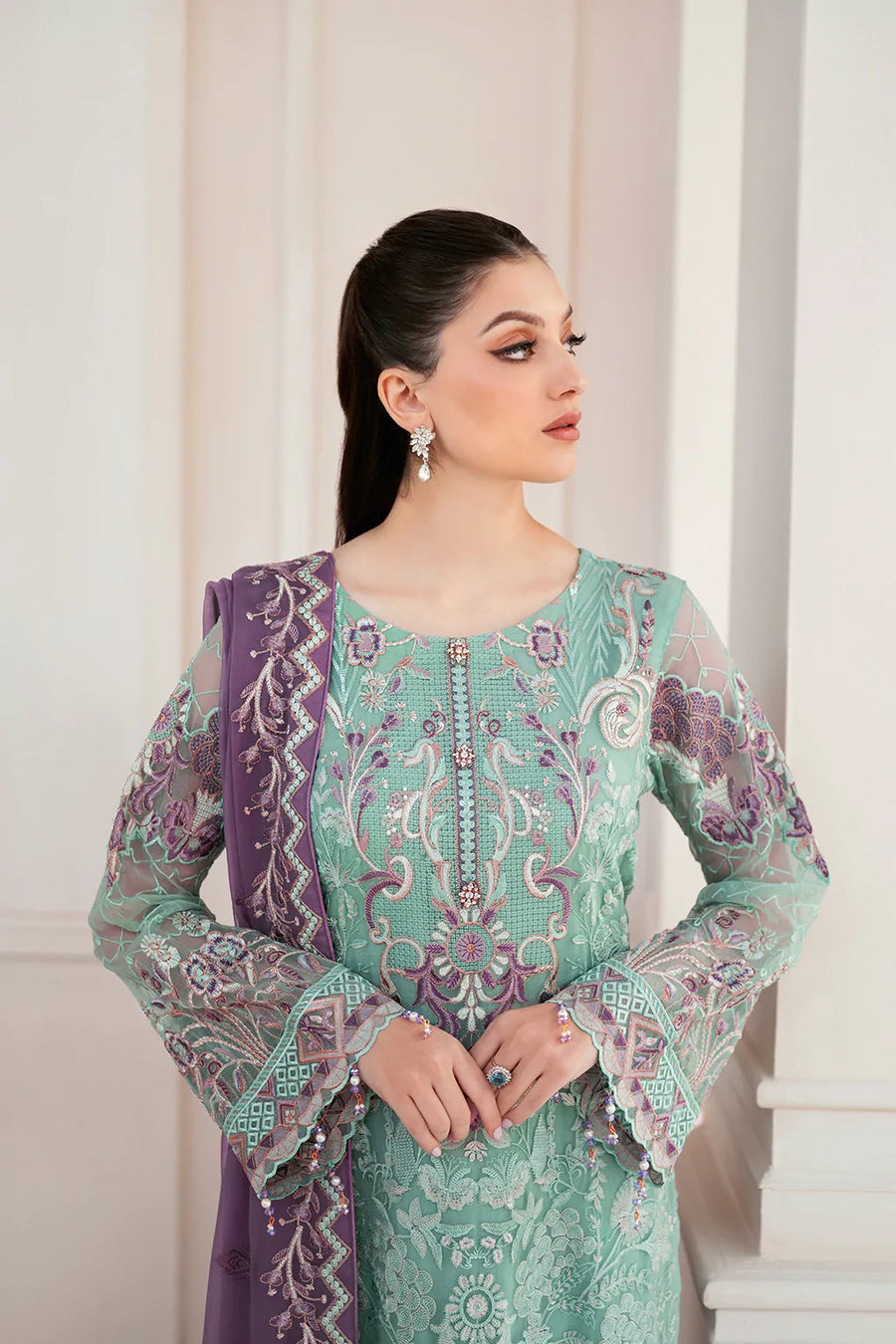 Ramsha Rangoon Vol-09 Luxury Chiffon Unstitched 3Pc Suit D-902