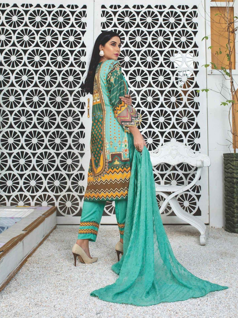 MIRAAL Embroidered Viscose Fall Winter Unstitched 3 Piece Suit D-903 - FaisalFabrics.pk