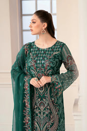 Ramsha Rangoon Vol-09 Luxury Chiffon Unstitched 3Pc Suit D-908