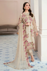 Ramsha Rangoon Vol-09 Luxury Chiffon Unstitched 3Pc Suit D-909