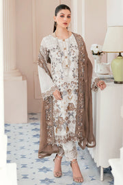 Ramsha Rangoon Vol-09 Luxury Chiffon Unstitched 3Pc Suit D-911