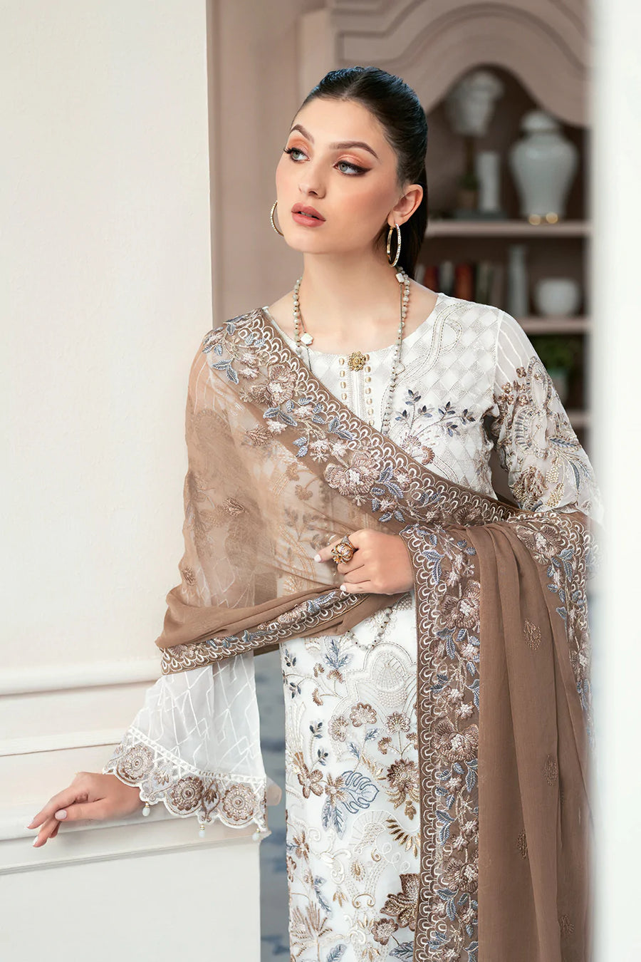 Ramsha Rangoon Vol-09 Luxury Chiffon Unstitched 3Pc Suit D-911