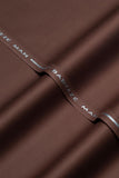 Bareeze Man Egyptian Cotton 2/1 Unstitched Fabric for Summer - D-Brown
