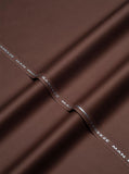 Bareeze Man Egyptian Cotton 2/1 Unstitched Fabric for Summer - D-Brown