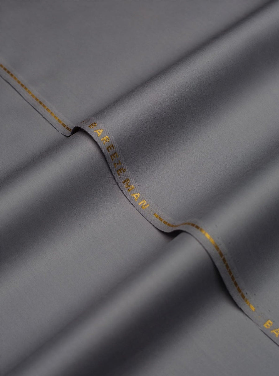 Bareeze Man Pima Cotton Unstitched Fabric for Summer - D-Grey