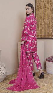 Rangoli by Puri Fabrics Unstitched Embroidered Woolen 3Pc Suit D-02