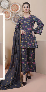 Rangoli by Puri Fabrics Unstitched Embroidered Woolen 3Pc Suit D-03