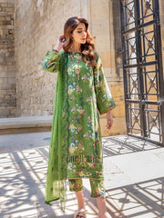 The Cords by Panache Unstitched Embroidered Linen 3Pc Suit D-07