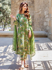 The Cords by Panache Unstitched Embroidered Linen 3Pc Suit D-07